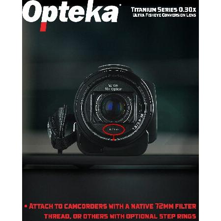 並行輸入品Opteka オプテカ 72mm 0.3X HD Ultra Fisheye Lens 魚眼 Adapter 