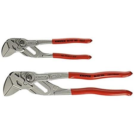 Knipex 9K-00-80-109-US 2 Pc Pliers Wrench Set With Keeper Pouch， 7 & 10 - P