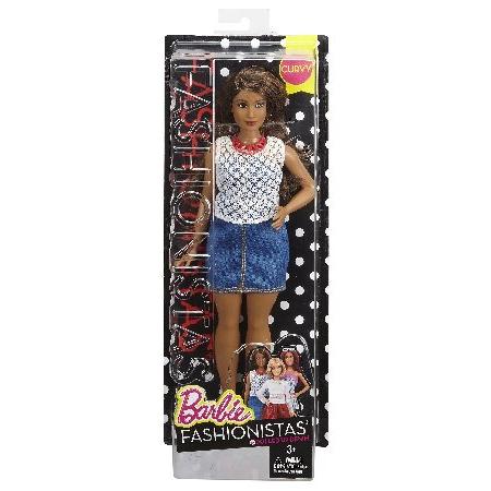 販売用 [バービー]Barbie Fashionistas Doll 32 Dolled Up Denim Curvy DPX68 [並行輸入品]