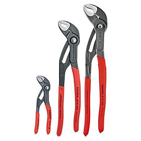KNIPEX Tools - 3 Piece Cobra Set With Keeper Pouch (87 01 125， 87 01 250， 8