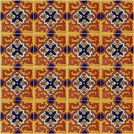 COLOR　Y　TRADICI〓N　Hand　Mexican　of　Painted　Tiles　Box　Talavera　100