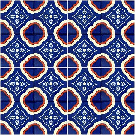 COLOR　Y　TRADICI〓N　Talavera　Tiles　of　Box　Mexican　100　Hand　Painted