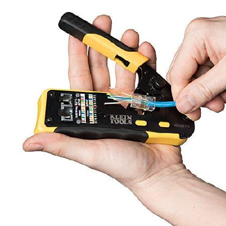 最終値下げ品 pass-thruモジュラー配線Crimper、All - in - Oneツールカット、ストリップ、Crimps、高速性と信頼性クラインツールvdv