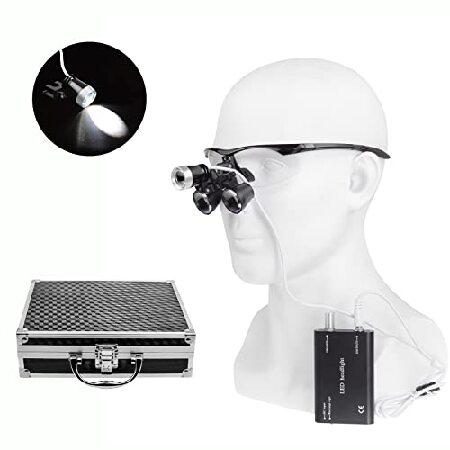 BoNew　Portable　2.5X　Black　Loupes　Optical　3W　Aluminum　Light　alloy　Head　Lamp　box