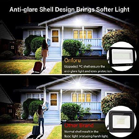 Onforu　Pack　100W　10000lm　Outdoor　Waterproof　LED　Yard,　Lights,　Super　IP66　5000K　for　Bright　Security　Daylight　Floodlight　Garden,　Flood　White,　Light,　P