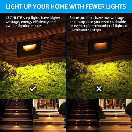 LEONLITE　Dimmable　120V　Indoor　3.5W　Step　LED　Lights,　Outd　Stair　150LM　Lights