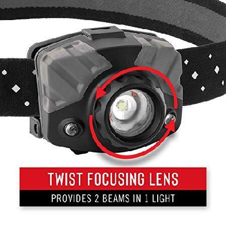 COAST　FL78R　530　Lumen　Rechargeable　Tri-Color　LED　Headlamp　with　Twist　Focus