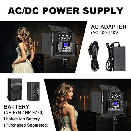 GVM RGB Video Lighting Panel - Studio Light Panel 8 Modes Lighting Scenes Fill Light Panel 3200K~5600K CCT Video Lighting Panel with APP Control Photo テレビ、オーディオ、カメラ カメラアクセサリー OC2413991242(21165円)