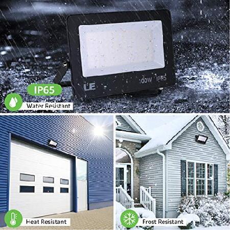 LE　LED　Flood　Waterproof　HPS　Light,　Equivalent　100W　Floodlight　900W　5000K　Daylight　White,　10000lm　Outdoor　Light,　Exterior　Packs　Flood