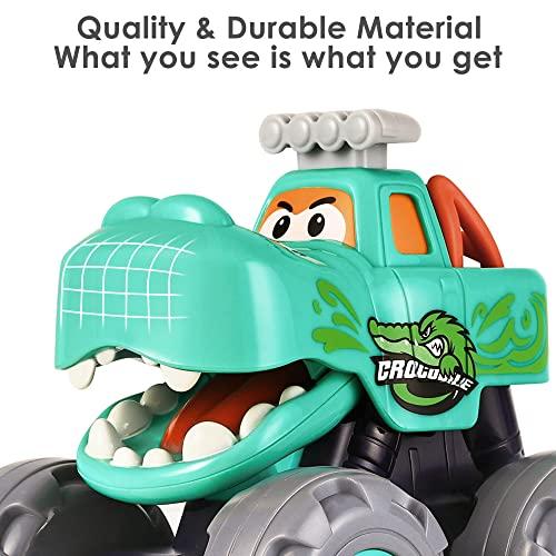 セールなどお得に購入 iPlay， iLearn Monster Trucks Toy for Boy， Big Play Foot Vehicles， Pull Back