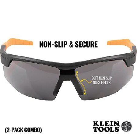 直売卸売り Klein Tools 60174 Safety Glasses， PPE Protective Eyewear with Semi Frame， S