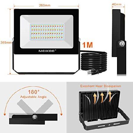 MEIKEE　RGB　LED　Changing　Wall　Flood　IP66　Floodlight　Indoor　Equivalent,　100W　Color　Control,　Remote　1000W　Waterproof　with　Outdoor　Dimmable　Pack　Lights