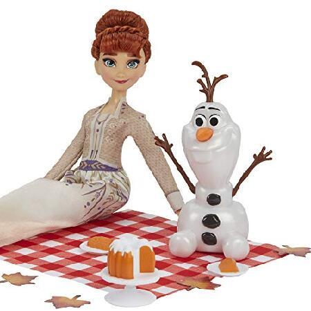 2022 新作 Disney Frozen 2 Anna and Olaf´s Autumn Picnic， Olaf Doll， Anna Doll with Dr