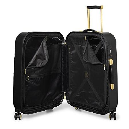 ★最終価格★ Ted Baker Womens Belle Fashion Lightweight Hardshell Spinner Luggage (Black， Checked-Medium 27-Inch) 【YW1190252923】(41492円)
