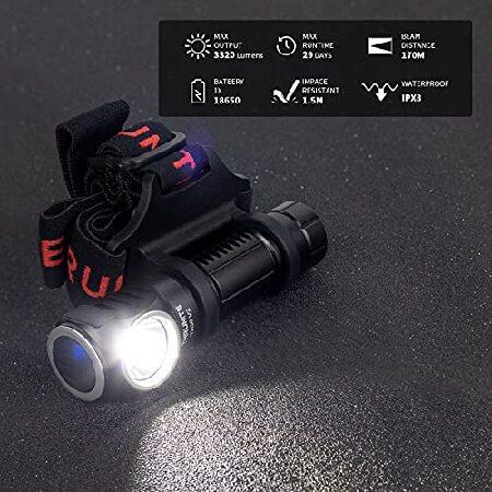 ThruNite　TH30　V2　LED　Lamp,　for　USB　Lumens　Headband,　C　and　3320　Headlamp,　Rechargeable　Head　Battery　Including　Water　Ultra-Bright　Resistant　Rechargeable