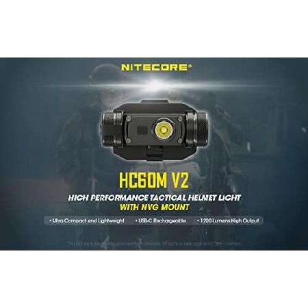 Nitecore　HC60M　v2　1200　Lumen　Rechargeable　Mountable　with　NVG　Lumentac　Headlamp　Organizer