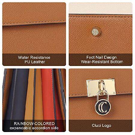 ビンテージ CLUCI Briefcase for Women Fashion Vegan Leather 15.6 Inch Laptop Slim Large