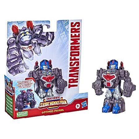 売り出し価格 Transformers Classic Heroes Team Optimus Primal Converting Toy， 4.5-Inch Ac