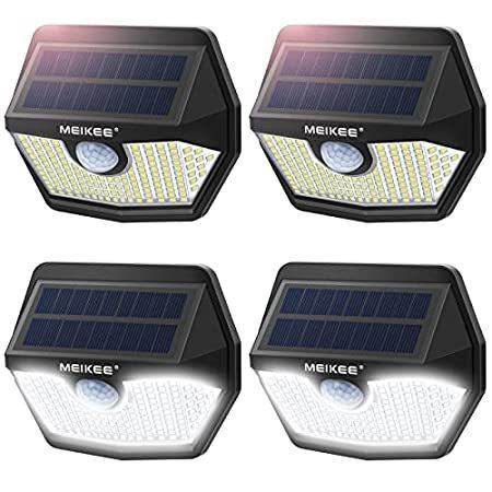 MEIKEE Solar Lights Outdoor, 150 LEDs Solar Outdoor Lights Motion Detected