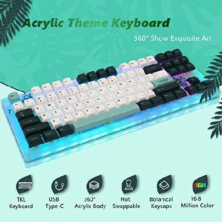 アウトレット販売 Womier K87 TKL Keyboard， Hot Swappable Mechanical Keyboard， 87 Keys Custom