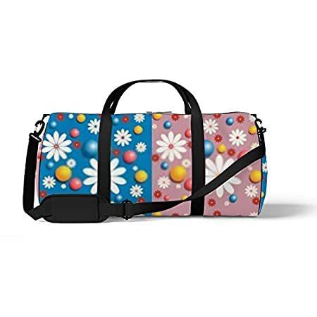 [宅送] Abstract Women,Lightweight Men for Bag Duffel Travel Flowers Color Gradient ボストンバッグ