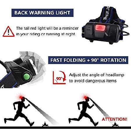 Aukelly　LED　Headlamps　Rechargeable　Bright　Headlight　IP65　USB　Flashlight　Head　LED　Lights　Waterproof　Lamp　Lamps　for　Head　Head　Cam　Super　T6　Zoomable　Head