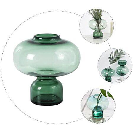【逸品】 Clear Glass Vases Balloon Jug: Round Flower Vase Farmhouse Tabletop Centerp