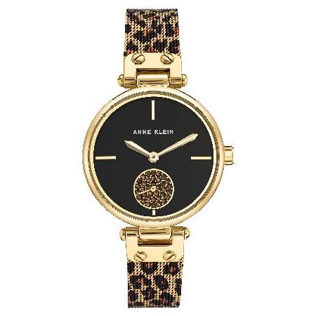 有名な高級ブランド Anne Klein Women's Premium Crystal Accented Mesh Bracelet Watch 腕時計