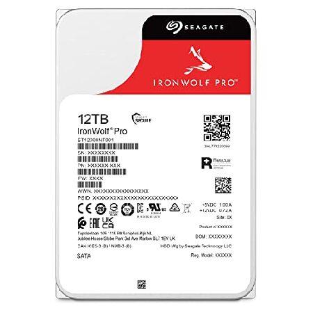 公式特典付 Seagate IronWolf Pro 12TB Enterprise NAS Internal HDD Hard Drive - CMR 3.5 Inch SATA 6Gb/s 7200 RPM 256MB Cache for RAID Network Attached Storage， Res