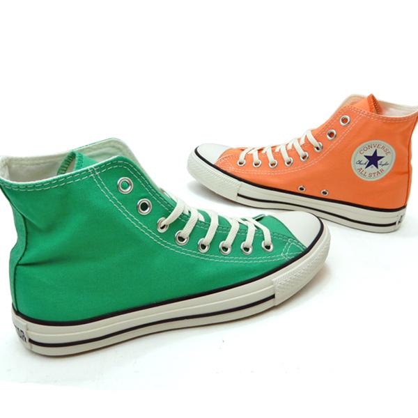 CONVERSE/コンバース スニーカー レディース ALL STAR BURNTCOLORS HI ジェイドグリーン・サンセットオレンジ 2023年新作 送料無料｜928moc｜03