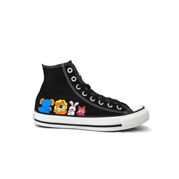 CONVERSE（コンバース） スニーカー レディース たべっ子どうぶつ 黒