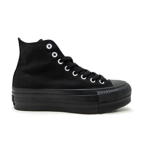 コンバース 厚底 スニーカー メンズ オールスター 黒 CONVERSE ALL STAR (R) LIFTED HI ブラック/ブラック 送料無料｜928moc｜02