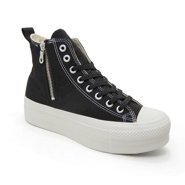 CONVERSE コンバース レディース スニーカー ジップ 黒 厚底 ALL CONVERSE コンバース レディース スニーカー ジップ 黒 厚底 ALL