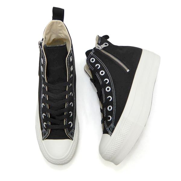 CONVERSE コンバース メンズ スニーカー ジップ 黒 厚底 ALL CONVERSE コンバース メンズ スニーカー ジップ 黒 厚底 ALL