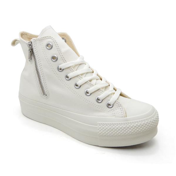 CONVERSE コンバース レディース スニーカー ジップ 白 厚底 ALL CONVERSE コンバース レディース スニーカー ジップ 白 厚底 ALL