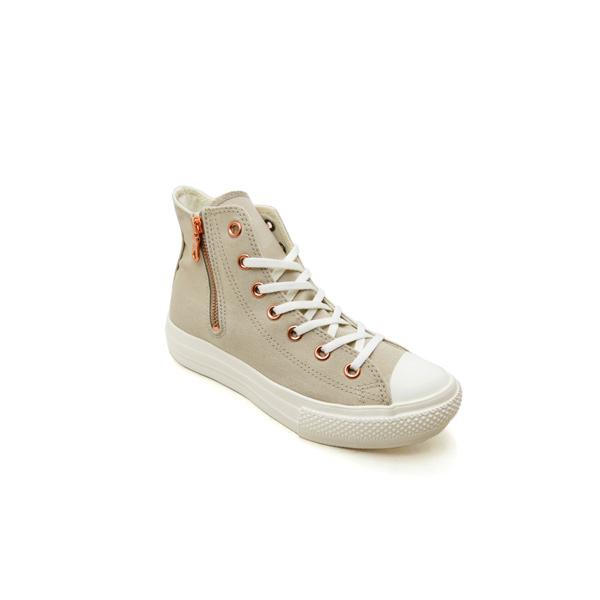 CONVERSE（コンバース） スニーカー レディース ジップ ベージュ