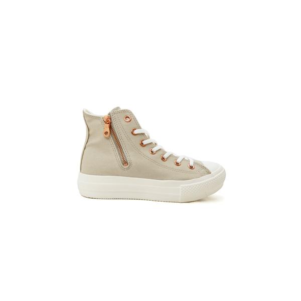 CONVERSE（コンバース） スニーカー レディース ジップ ベージュ