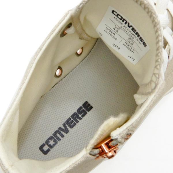 CONVERSE（コンバース） スニーカー レディース ジップ ベージュ