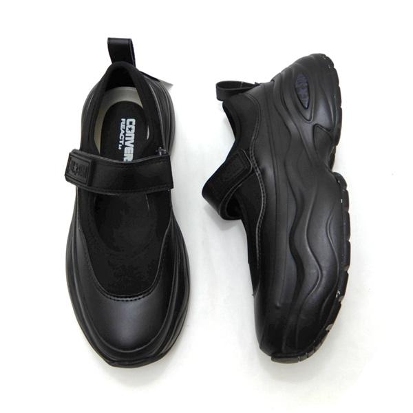 CONVERSE コンバース 厚底 スニーカー メンズ 黒 メリージェーン CONVERSE コンバース 厚底 スニーカー メンズ 黒 メリージェーン
