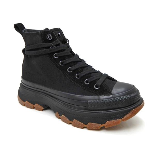 コンバース ブラック ハイカット スニーカー 厚底 TREKWAVE CONVERSE コンバース スニーカー レディース ハイカット ALL