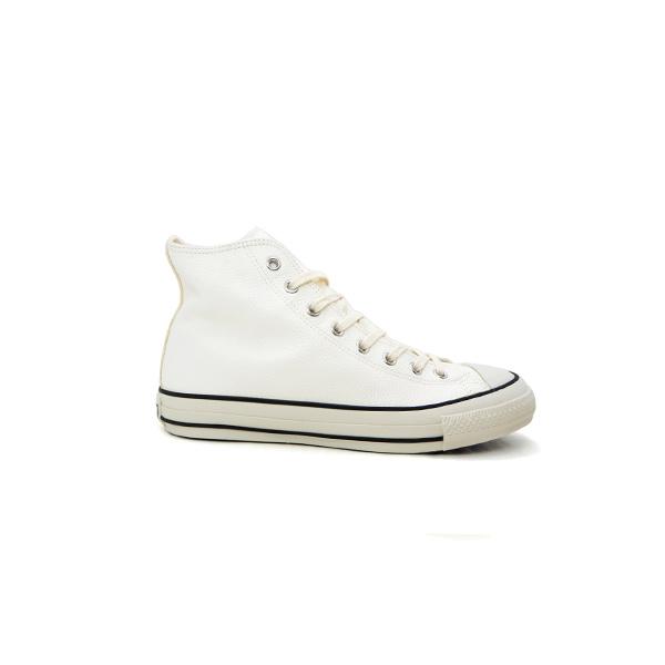 CONVERSE ALL STAR ホワイト ショートブーツ CONVERSE（コンバース） レザー スニーカー ハイカット メンズ