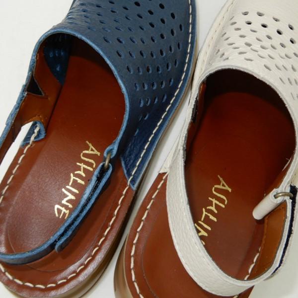 完売 サンダル レディース 本革 幅広設計4e 軽量 Ashline アシュライン 0081 ネイビー アイボリー 履きやすい 日本製 セール30 Off Mercurytechnologies Mn Com