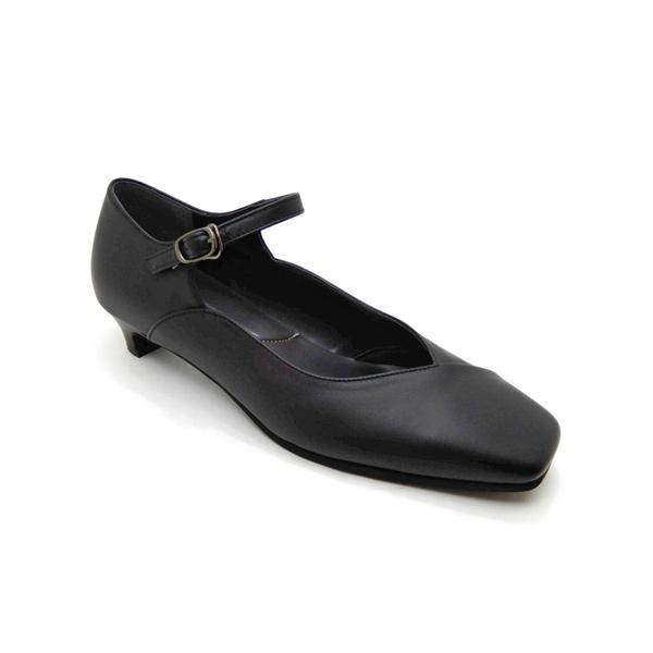 BARCLAY（バークレー） パンプス 本革 黒 ストラップ 2037 2E 定番