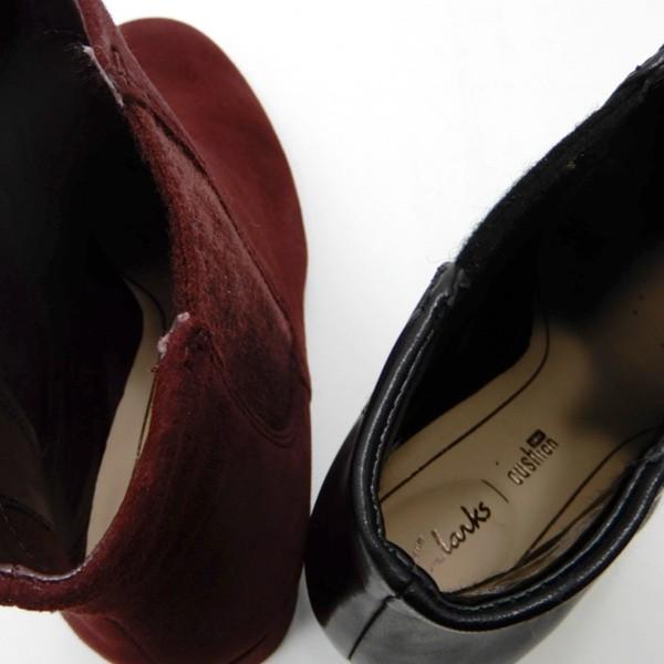 【展示処分品】ショートブーツ レディース サイドゴア スエード・レザー CLARKS/クラークス ORABELLA ANNA 121G B(ブラック)・WINS(ワインS) セール｜928moc｜07