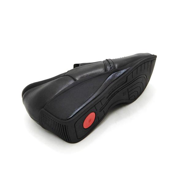 FIZZ REEN（フィズリーン） 靴 レディース 本革 黒 幅広 3E スリッポン