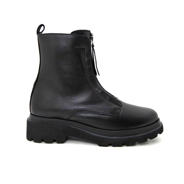 FIZZ REEN（フィズリーン） ブーツ レディース 幅広 黒 革 日本製