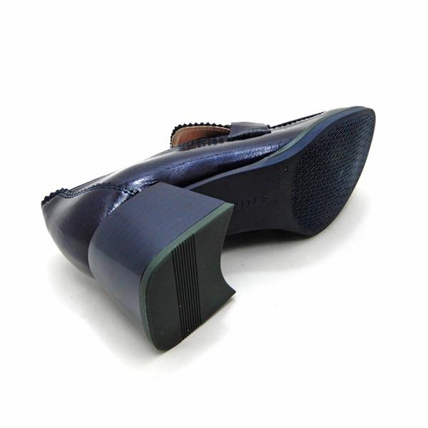 トシ美品BARRETT ローファー　青　シボ加工　本革　イタリア製 トシ様専用美品BARRETT コインローファー 青 シボ加工 本革