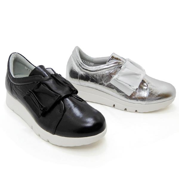 スニーカー レディース 幅広4E 本革 日本製 INVINA/インヴィナ 11111