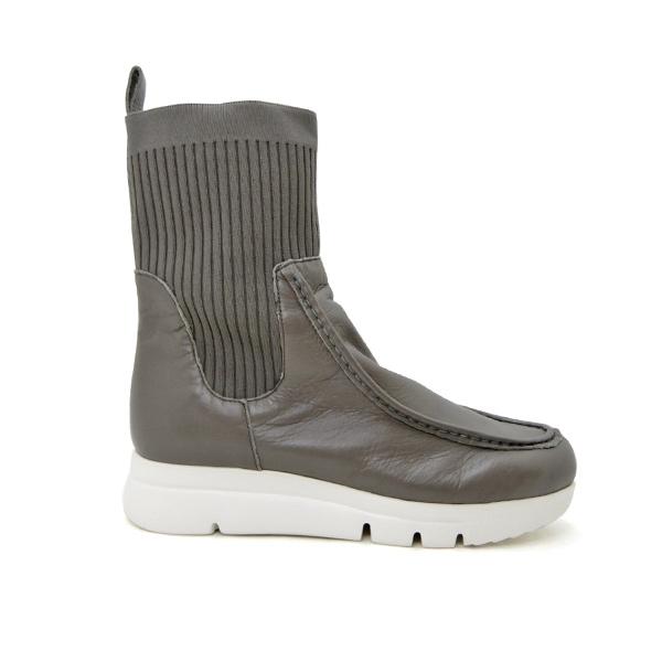 FIZZ REEN（フィズリーン） ショートブーツ レディース グレー 幅広 4E