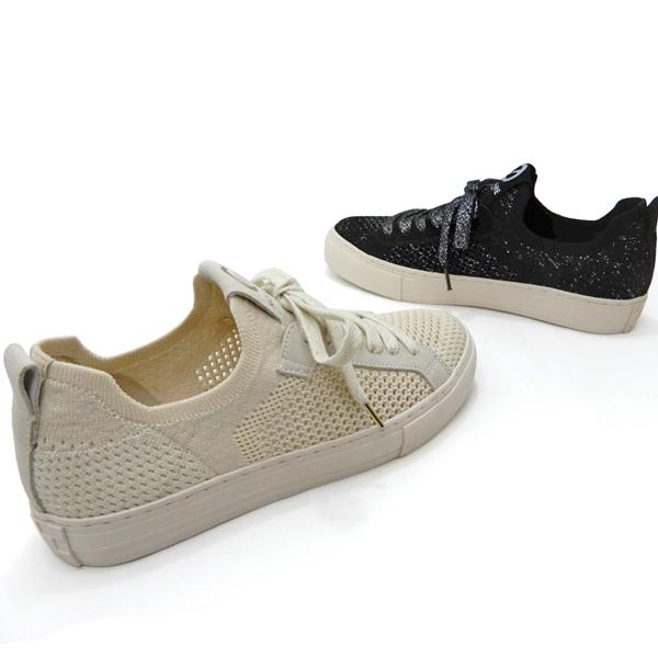 NO NAME ノーネーム スニーカー レディース 夏 ニット 素材 ARCADE アルカデ FLY W 00525 ブラック DOVE ベージュ 軽量 送料無料 | NO NAME | 01